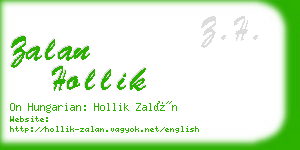 zalan hollik business card